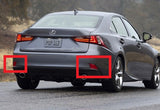 2x LED Bumper Reflector Red lens Tail Brake Light lamp Red XE30 2013+ Lexus IS 250 350