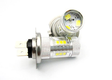 2 pieces of 15 SAMSUNG High Power 2835 SMD LED H7 Light bulb 15W white