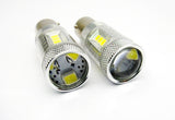 2 pieces of 15 SAMSUNG High Power 2835 SMD LED 382 1156 7506 BA15s P21W Light bulb 15W white