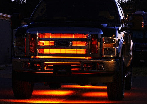 Universal 7-Color 48 SMD RGB LED Scanner Light Glowing Knight Rider kit Black Remote