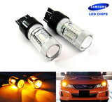 2x 15 SAMSUNG High Power 2835 SMD LED 182 3156 P27W 180 3157 3057 P27/7W Light bulb 15W amber