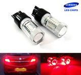 2x 15 SAMSUNG High Power 2835 SMD LED 182 3156 P27W 180 3157 3057 P27/7W Light bulb 15W red