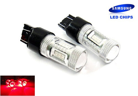 2x 15 SAMSUNG High Power 2835 SMD LED 182 3156 P27W 180 3157 3057 P27/7W Light bulb 15W red