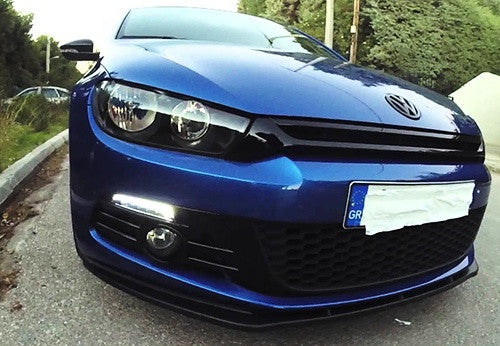 LED Daytime Running Light Sidelight White Amber Turn Signal Indicator Kit Smoked 08-14 VW Scirocco