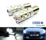 2 pieces of 566 BAZ15d 7225 P21/4W 10x CREE XB-D LED Projector Light bulb 50W white