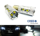 2 pieces of 566 BAZ15d 7225 P21/4W 10x CREE XB-D LED Projector Light bulb 50W white