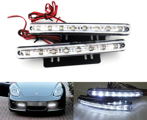 Universal 8 LED Daytime Running Light Daylight / Lamp DRL
