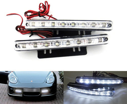 Universal 8 LED Daytime Running Light Daylight / Lamp DRL