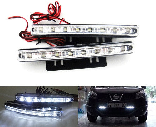 Universal 8 LED Daytime Running Light Daylight / Lamp DRL
