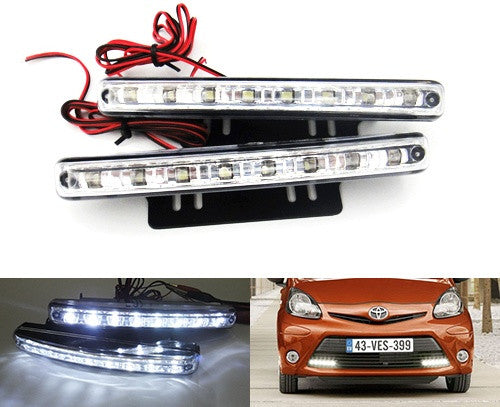 Universal 8 LED Daytime Running Light Daylight / Lamp DRL
