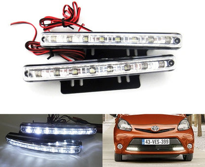 Universal 8 LED Daytime Running Light Daylight / Lamp DRL