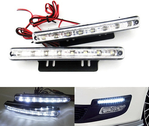 Universal 8 LED Daytime Running Light Daylight / Lamp DRL