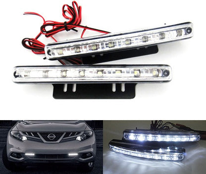 Universal 8 LED Daytime Running Light Daylight / Lamp DRL