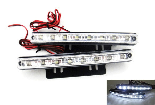 Universal 8 LED Daytime Running Light Daylight / Lamp DRL