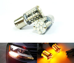 2 pieces of 40 SMD LED 382 (P21W) 1156 7506 BA15s Light bulb amber