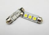 2 pieces of Error Free high power 3 SMD LED 37mm C5W 272 6418 Festoon bulb white