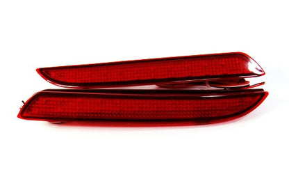 2x LED Bumper Reflector Red lens Tail Brake Light lamp Red Honda type I