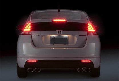 2x LED Bumper Reflector Clear lens Tail Brake Light Red Backup lamp White Honda type I