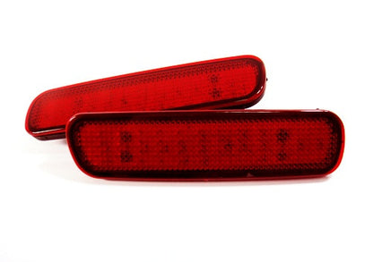 2x LED Bumper Reflector Red lens Tail Brake Light lamp Red 98-07 LX470 Land Cruiser
