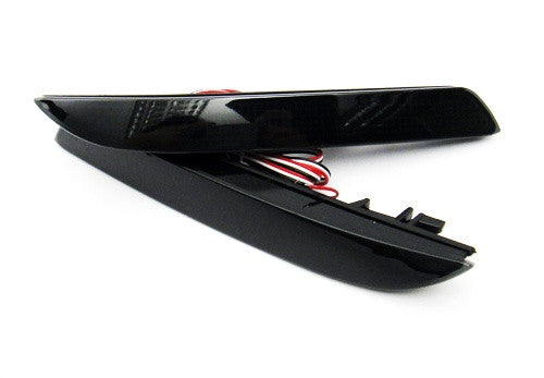 2x LED Bumper Reflector Black Smoked lens Tail Brake Light lamp Red Honda CR-V CR-Z Insight