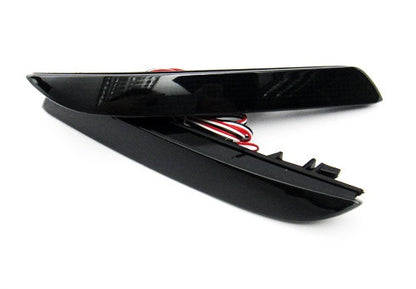 2x LED Bumper Reflector Black Smoked lens Tail Brake Light lamp Red Honda CR-V CR-Z Insight
