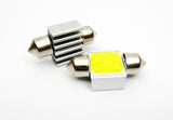 2x 6W High Power COB LED 31mm Festoon Light bulb DE3022 DE3175 white