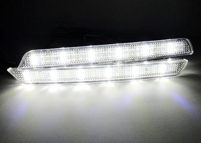 2x LED Bumper Reflector Clear lens Tail Brake Light Red Backup lamp White 04-09 Mazda3 Mazdaspeed3