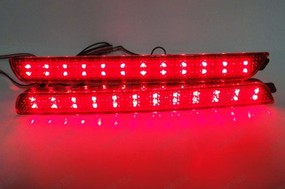 2x LED Bumper Reflector Red lens Tail Brake Light lamp Red 04-09 Mazda3 Mazdaspeed3