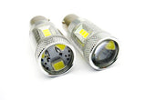 2 pieces of 15 SAMSUNG High Power 2835 SMD LED 566 BAZ15d 7225 P21/4W Light bulb 15W white