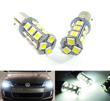 2 pieces of 18 high power SMD LED 566 BAZ15d 7225 P21/4W Light bulb white