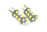 2 pieces of 18 high power SMD LED 566 BAZ15d 7225 P21/4W Light bulb white