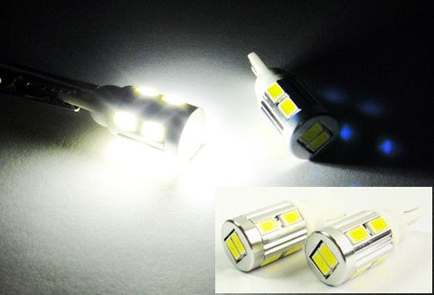 2 pieces of 10 SAMSUNG SMD LED T10 168 194 2825 501 W5W wedge Light bulb white