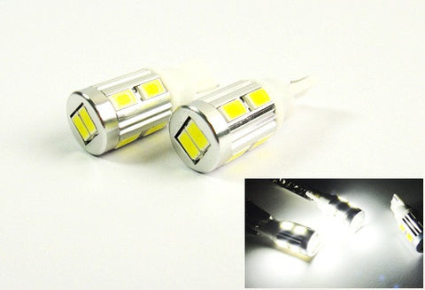 2 pieces of 10 SAMSUNG SMD LED T10 168 194 2825 501 W5W wedge Light bulb white