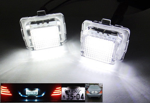 LED License Number Plate Light lamp OEM replacement kit Mercedes W204 W212 W221 C216