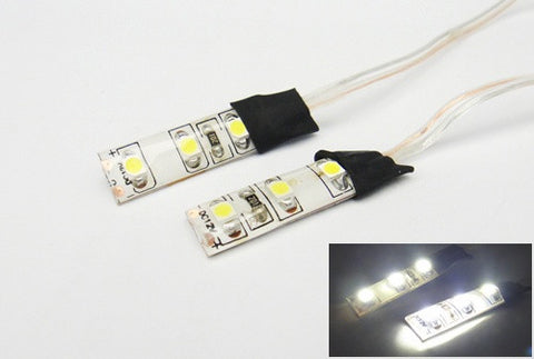 2 pieces of 3 SMD LED universal light strip white