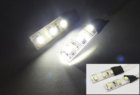 2 pieces of 3 SMD LED universal light strip white