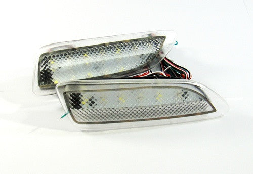 2x LED Bumper Reflector Clear lens Tail Brake Light Red Backup lamp White 2011+ CT200h Corolla
