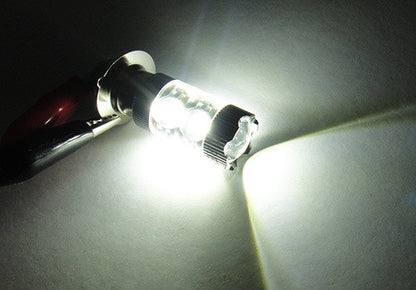 2 pieces of H6 BA20d 10x CREE XB-D LED Projector Headlight Light bulb 50W white