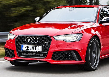 Audi Quattro RS6 Style Logo Badge Grille Emblem Chrome