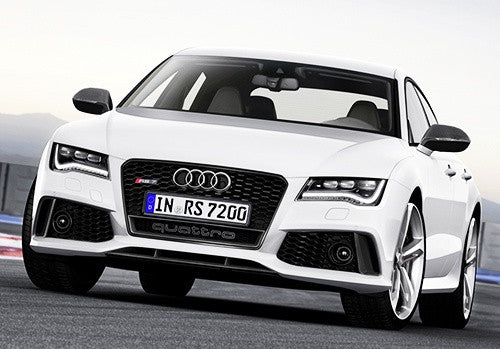 Audi Quattro RS6 Style Logo Badge Grille Emblem Chrome