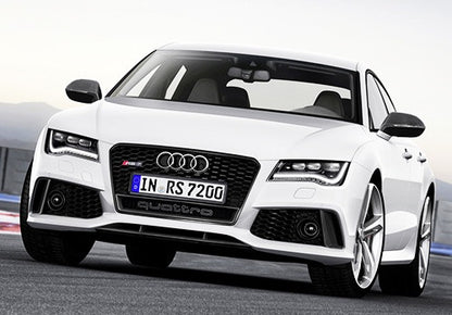 Audi Quattro RS6 Style Logo Badge Grille Emblem Chrome