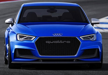 Audi Quattro RS6 Style Logo Badge Grille Emblem Chrome