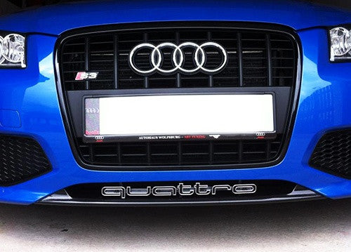 Audi Quattro RS6 Style Logo Badge Grille Emblem Chrome