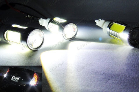 2x 580 7443 W21/5W 582 7440 W21W 992 CREE LED Projector Light w/ 4 Plasma SMD LED 11W white