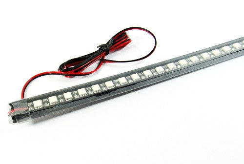 Universal 7-Color 48 SMD RGB LED Scanner Light Glowing Knight Rider kit Black Remote