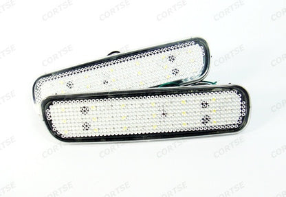 2x LED Bumper Reflector Clear lens Tail Brake Light Red Backup lamp White 98-07 LX470 Land Cruiser