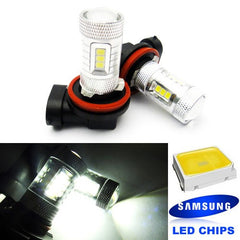 2 pieces of 15 SAMSUNG High Power 2835 SMD LED H11 H8 Light bulb 15W white