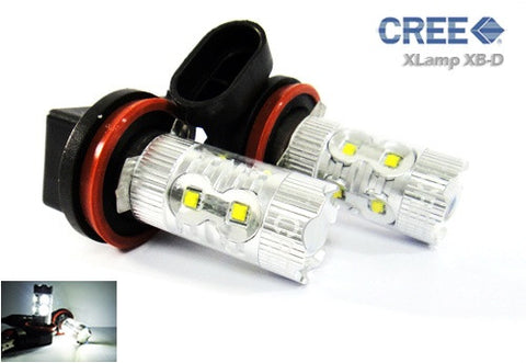 2 pieces of H11 H8 10X CREE XB-D LED Projector Light bulb 50W white