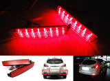 2x LED Bumper Reflector Red lens Tail Brake Light lamp Red Nissan Juke Murano Quest Infiniti FX35 FX50