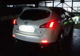 2x LED Bumper Reflector Red lens Tail Brake Light lamp Red Nissan Juke Murano Quest Infiniti FX35 FX50
